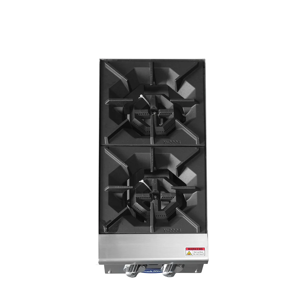 Atosa ACHP-2 12" Convertible 2-Burner Countertop Hot Plate Manual Control - 64,000 BTU - Image 5