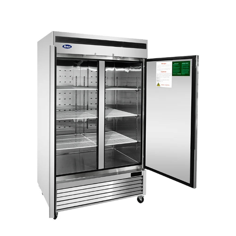 Atosa MBF8507GR 2-Section Solid Door Reach-In Refrigerator, Bottom Mounted, 44 cu. ft. - Image 3