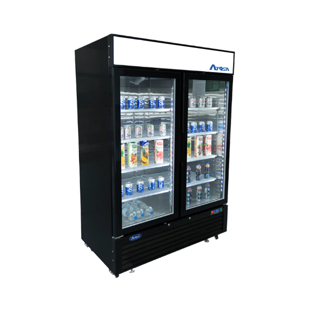 Atosa MCF8723GR (2) Glass Door Merchandiser Refrigerator - Image 3